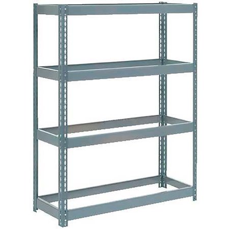 GLOBAL INDUSTRIAL Extra Heavy Duty Shelving 48W x 24D x 72H With 4 Shelves, No Deck, Gray B2297217